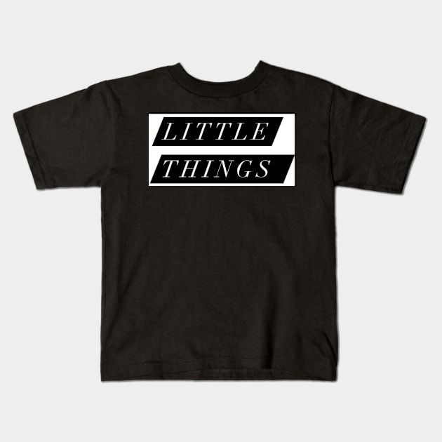 White Little Things design Kids T-Shirt by BlossomShop